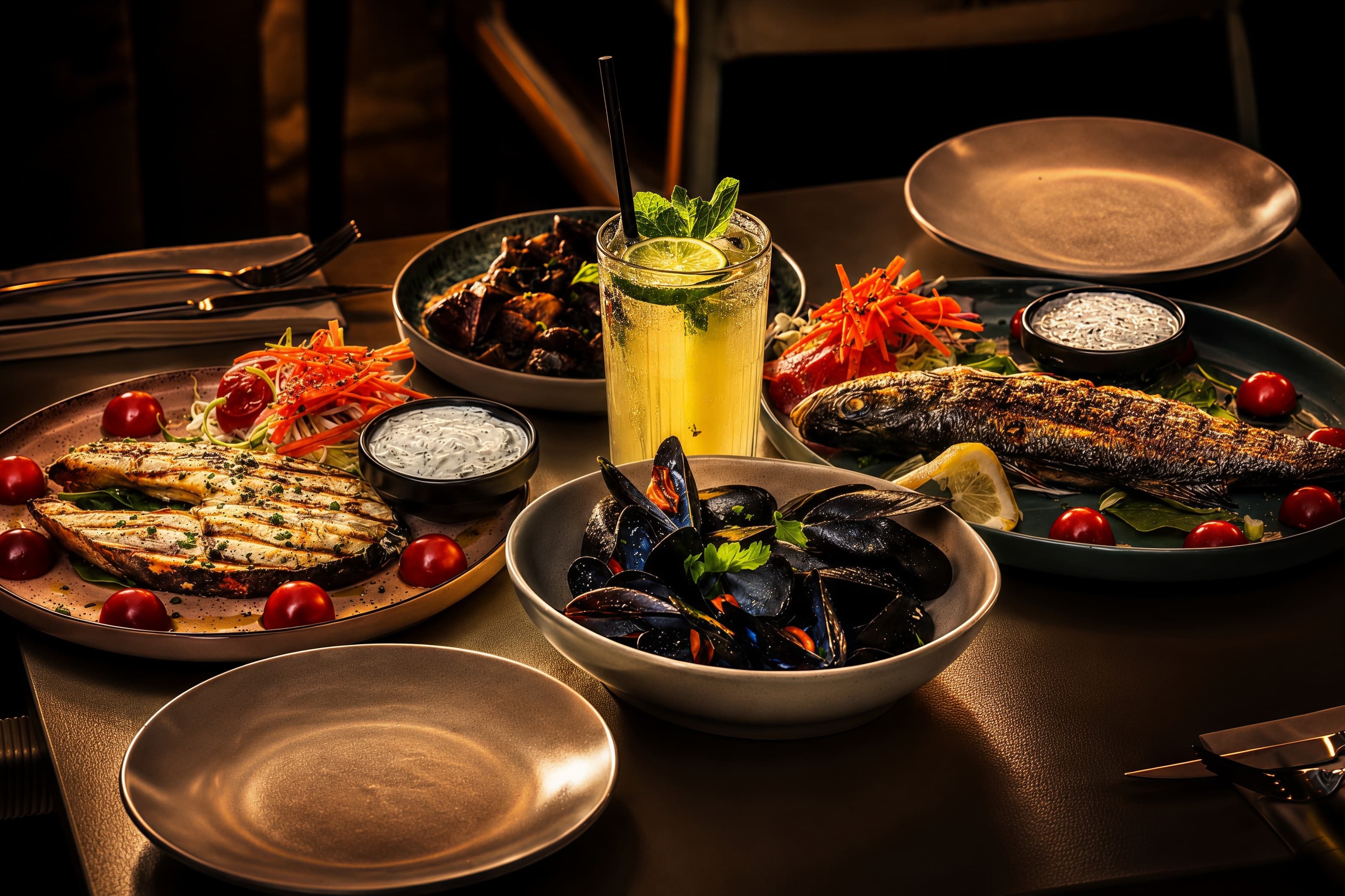 Kreta feast spread